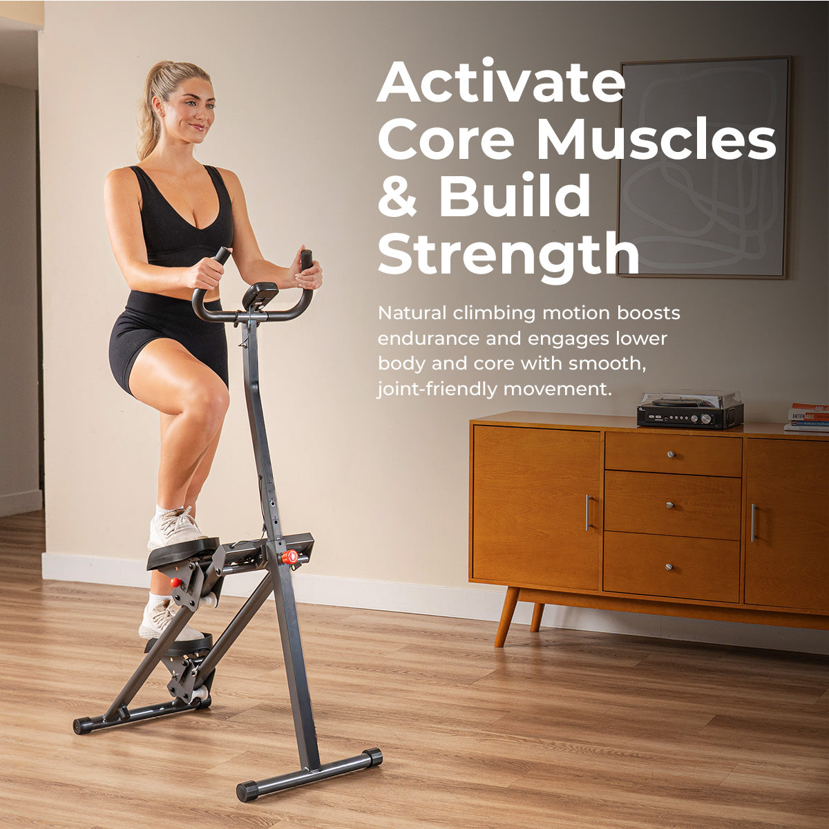 Foldable Smart Cardio Step Climber - Sunny Health & Fitness