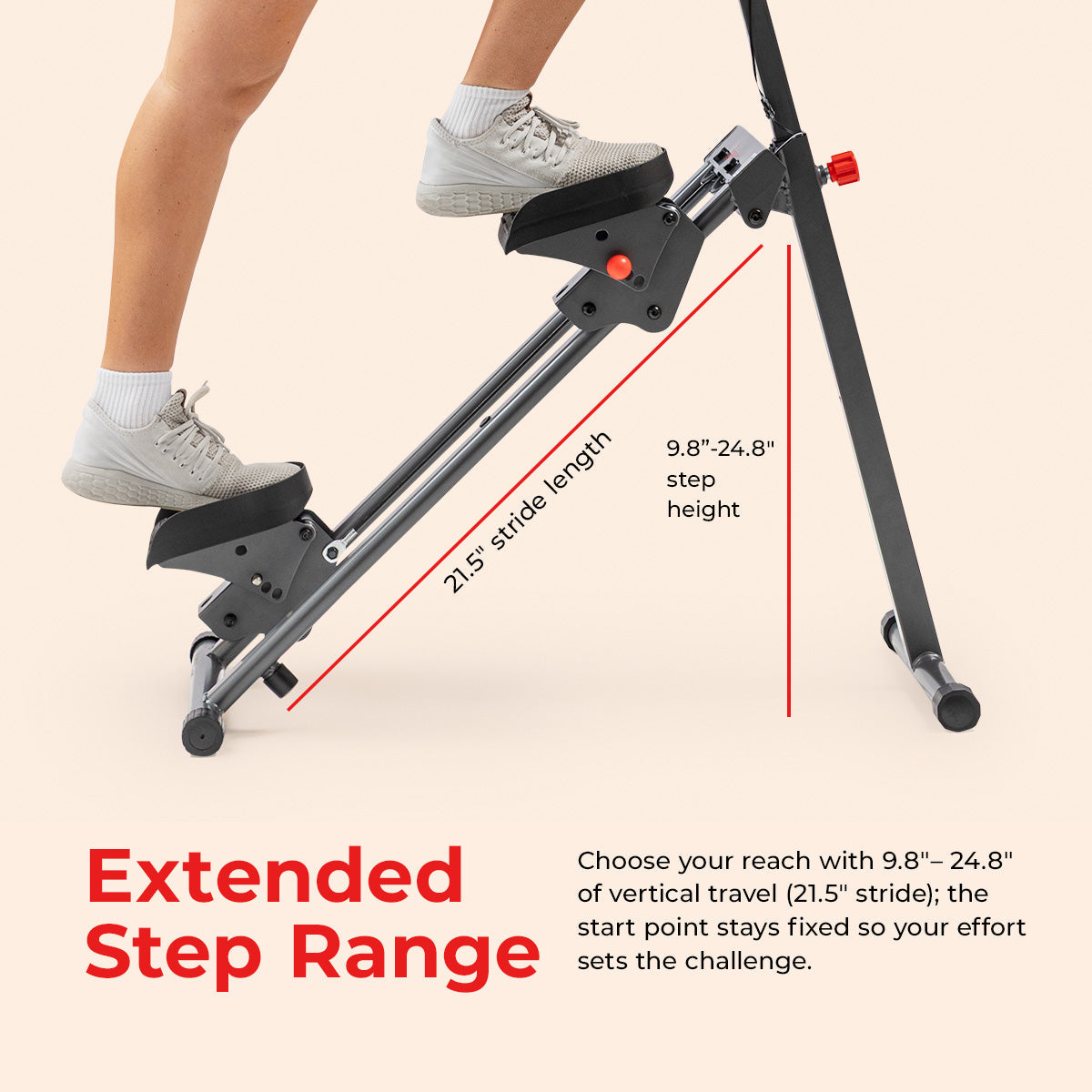 Foldable Smart Cardio Step Climber - Sunny Health & Fitness