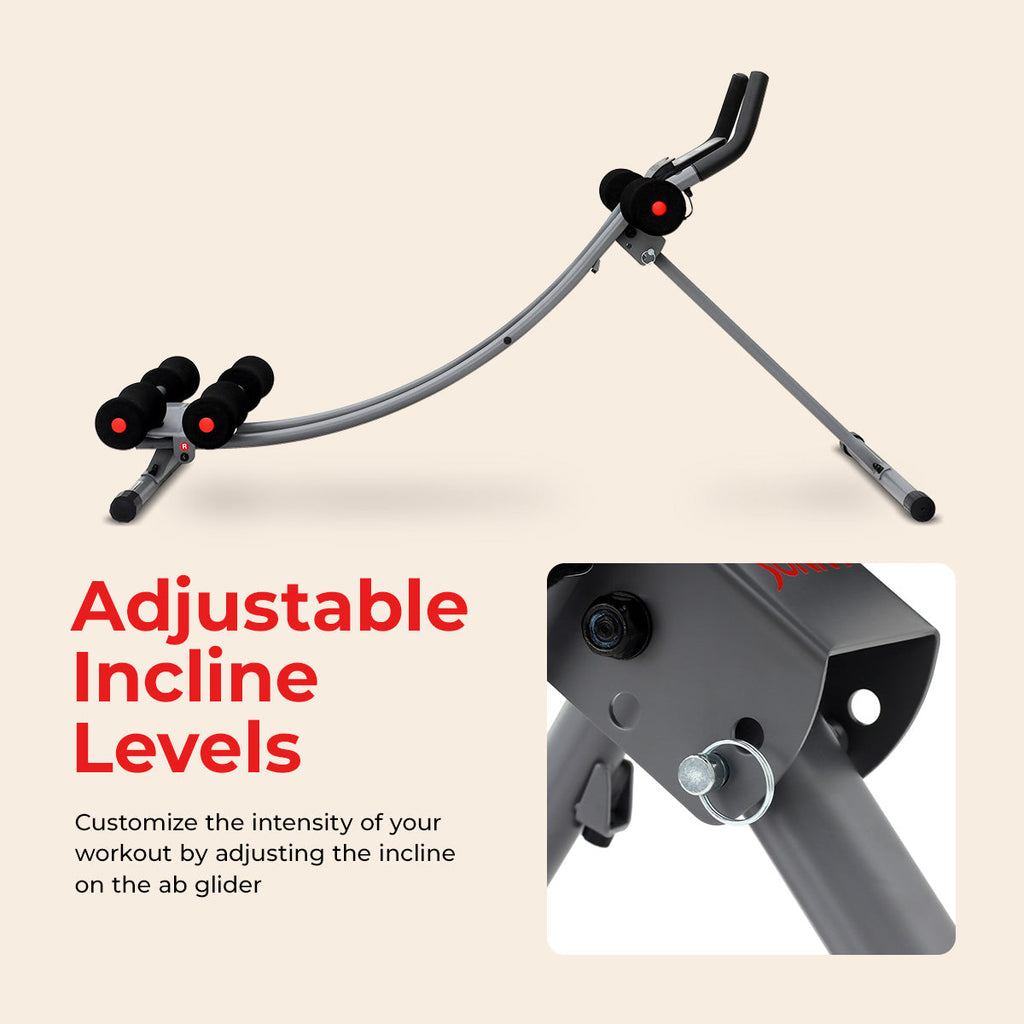 Core Glider Ab Trainer Machine - Sunny Health & Fitness