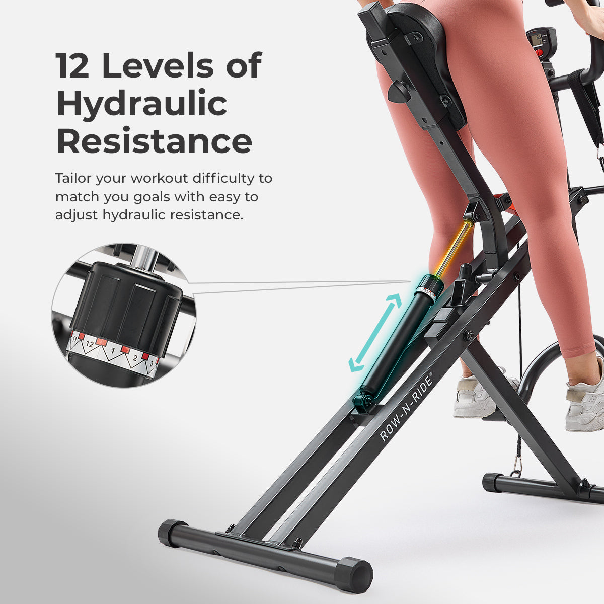 Row-N-Ride® PRO Smart Squat Assist Trainer - Sunny Health & Fitness