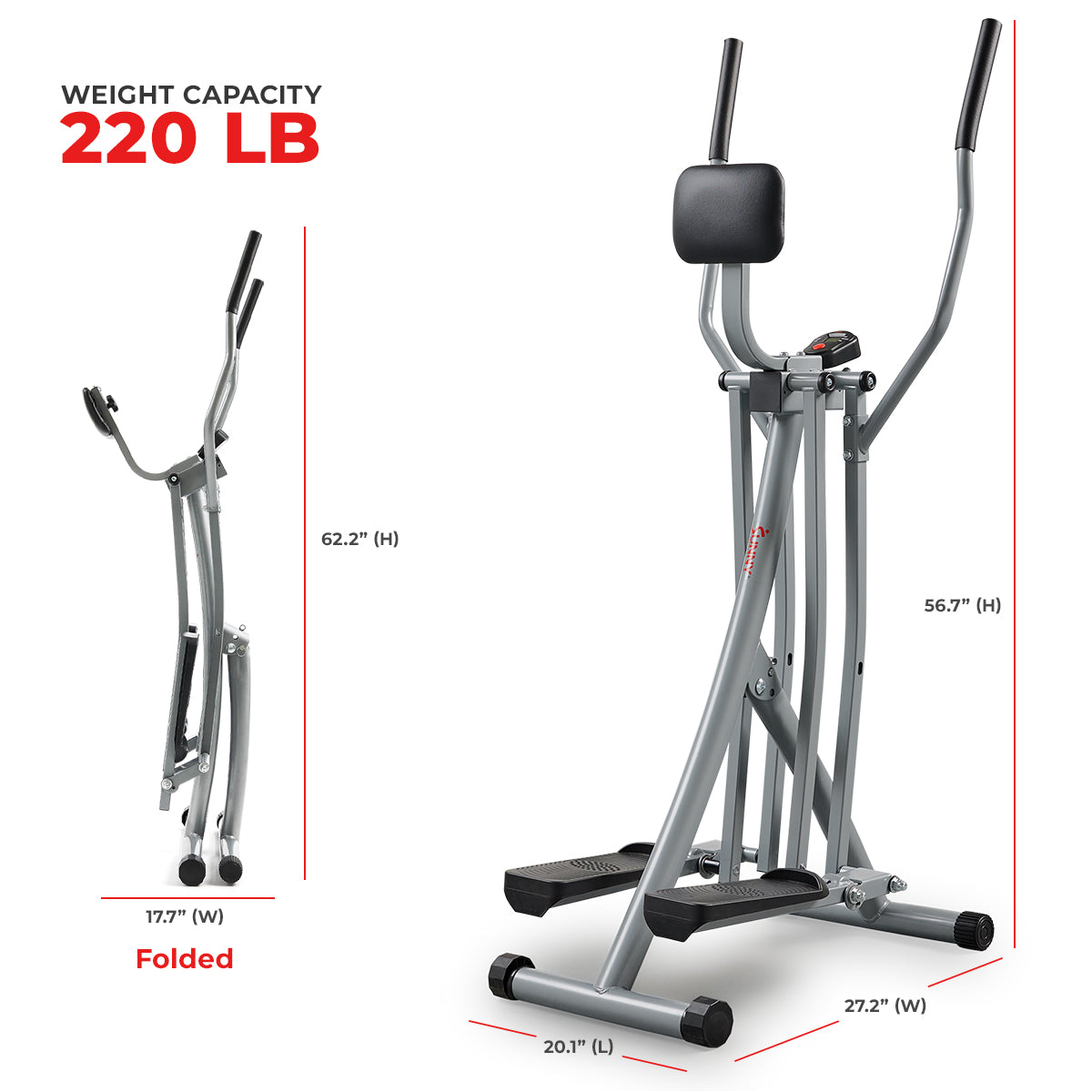Smart Air Walk Trainer - Sunny Health & Fitness