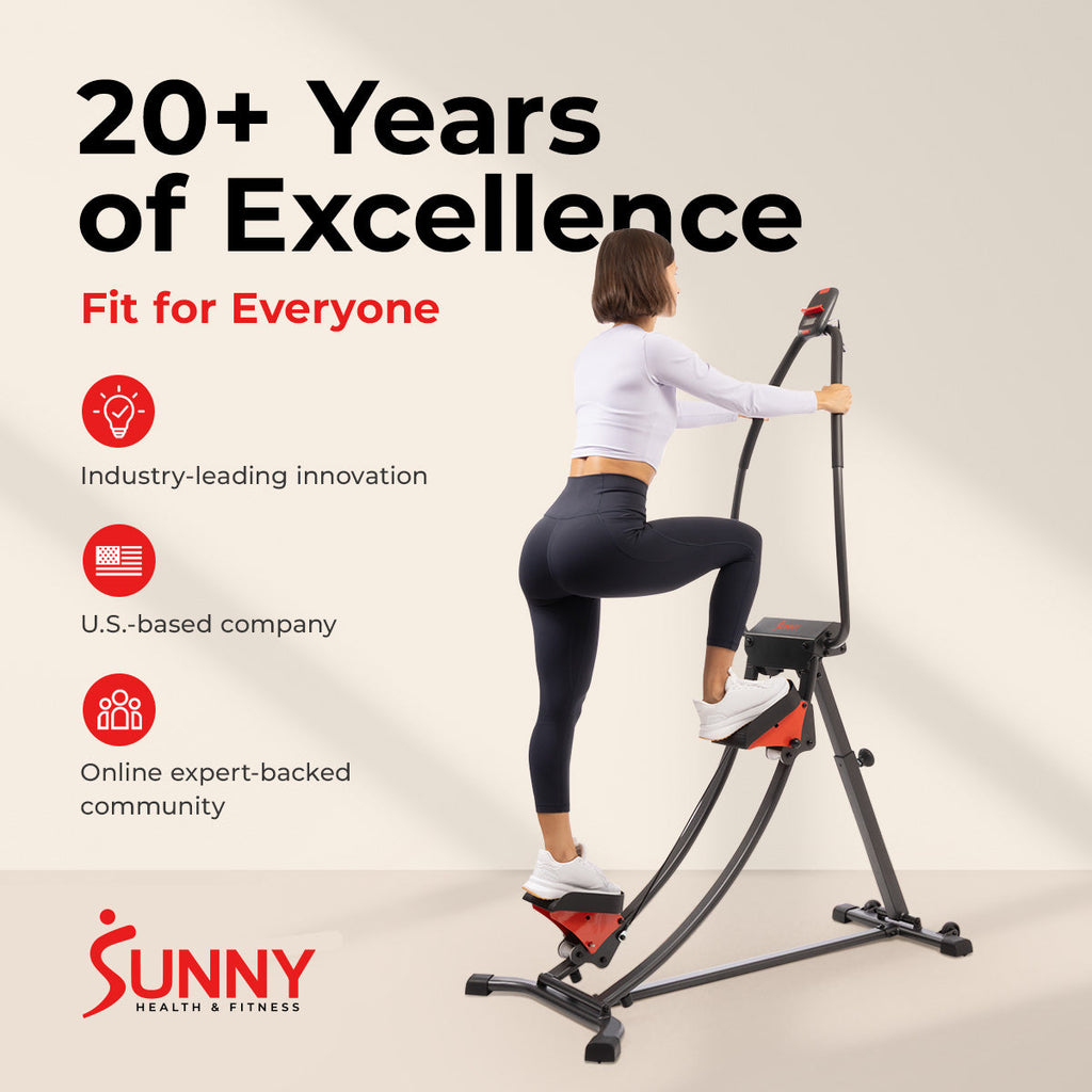 Curved Step Climber with Long Stride & 4 Incline Angles
