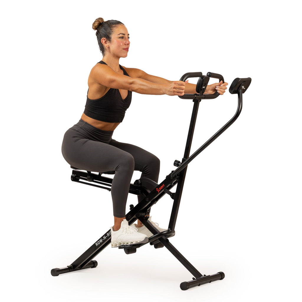 Smart Row-N-Ride Squat Machine - Sunny Health & Fitness