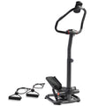 Smart Heavy Duty Power Stepper with Handlebar and Resistance Bands - Sunny Health & Fitness
