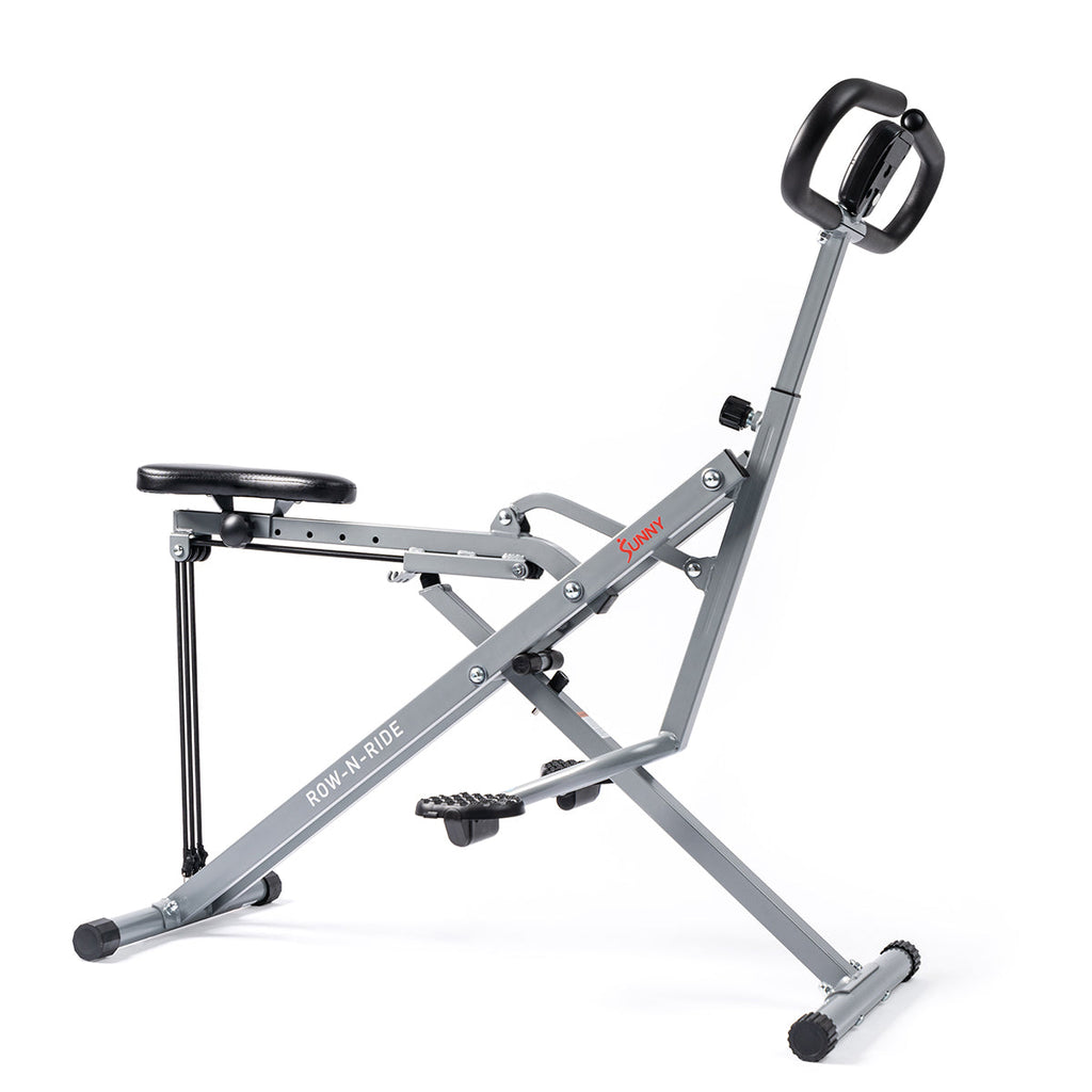 Upright Row-N-Ride® Squat Assist Trainer Machine for Abs and Glute Workout - Sunny Health & Fitness