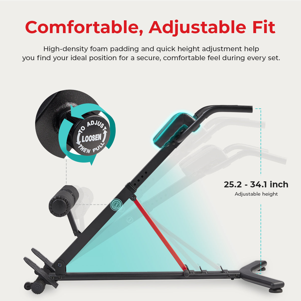 Hyperextension Roman Chair with Dip Station | Sunny Strength® - Sunny Health & Fitness