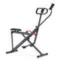 Smart Upright Row-N-Ride® Squat Assist Trainer Machine for Abs and Glute Workout - Sunny Health & Fitness