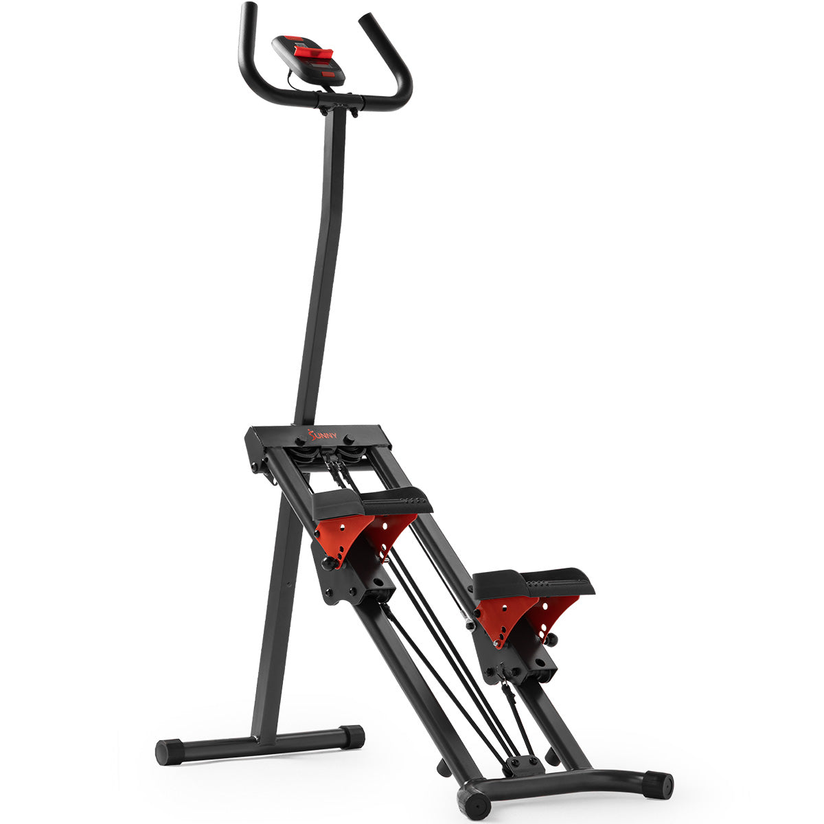 Smart Foldable Stair Climber with Balance-Assist Cords - Sunny Health & Fitness