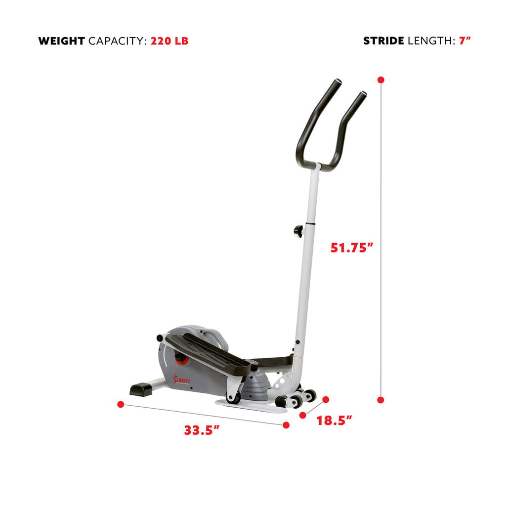 Magnetic Elliptical Machine Fitness Cross Trainer - Sunny Health & Fitness