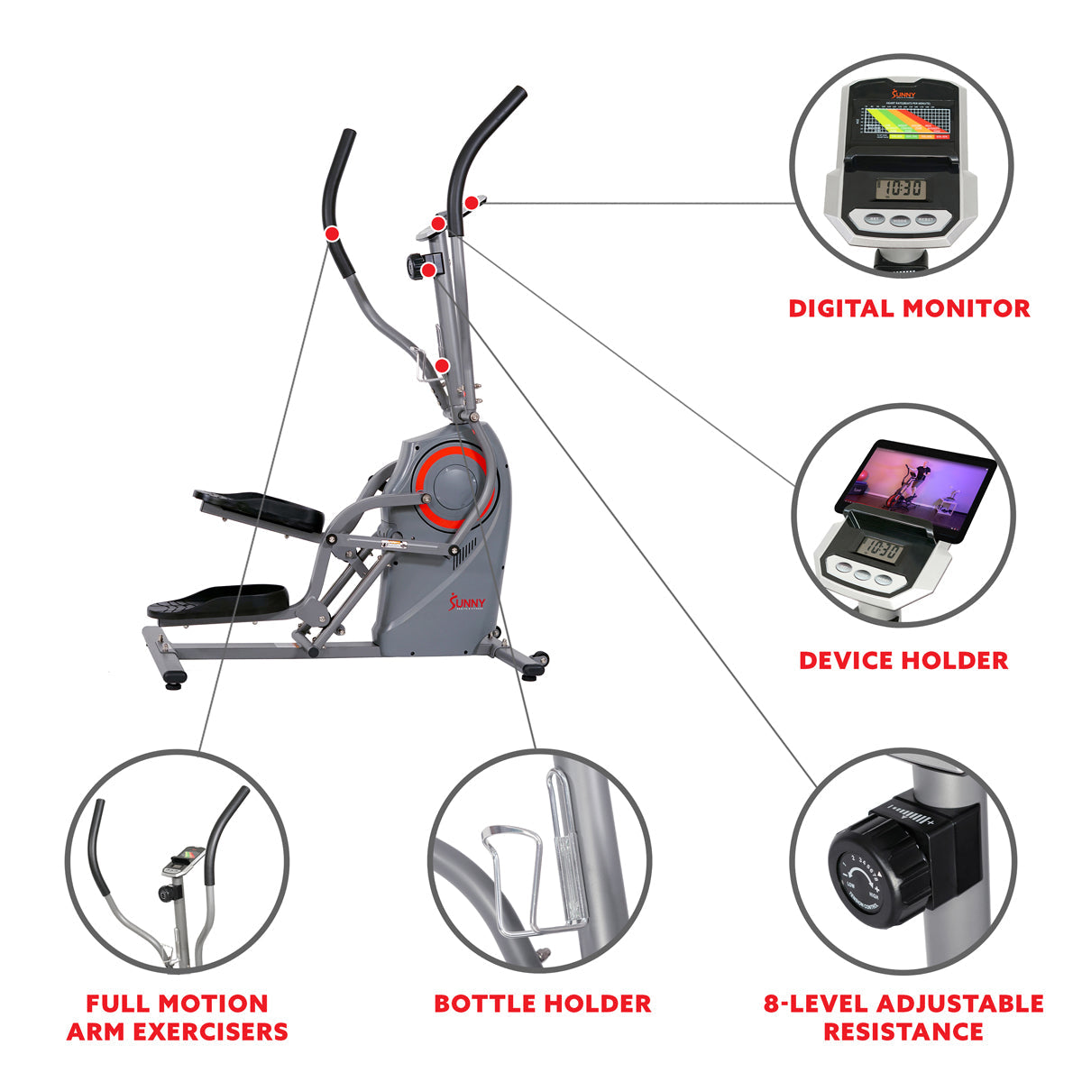 Cardio Climber Machine - Sunny Health & Fitness