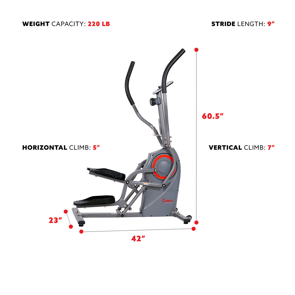 Cardio Climber Machine - Sunny Health & Fitness