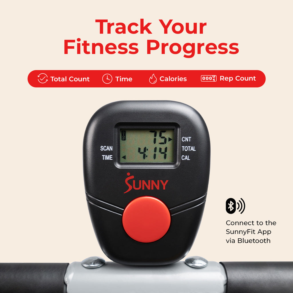 Upright Row-N-Ride® Squat Assist Trainer Machine for Abs and Glute Workout - Sunny Health & Fitness