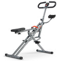 Smart Upright Row-N-Ride® Hydraulic Squat Assist Trainer Machine for Abs and Glute Workout - Sunny Health & Fitness