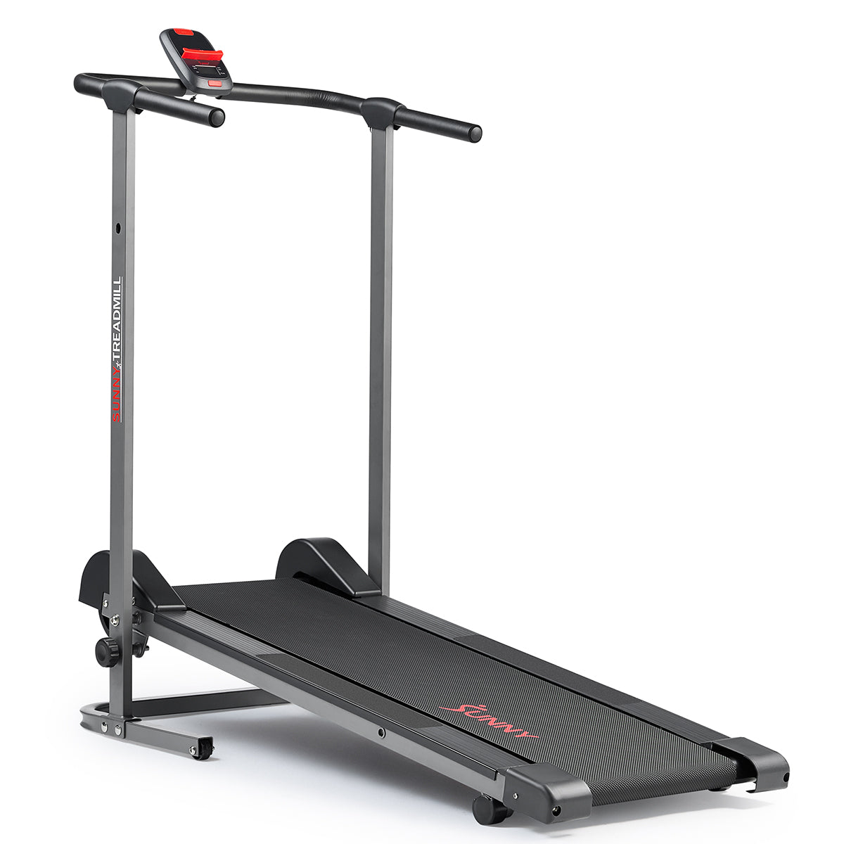 Compact Foldable Manual Treadmill - Sunny Health & Fitness