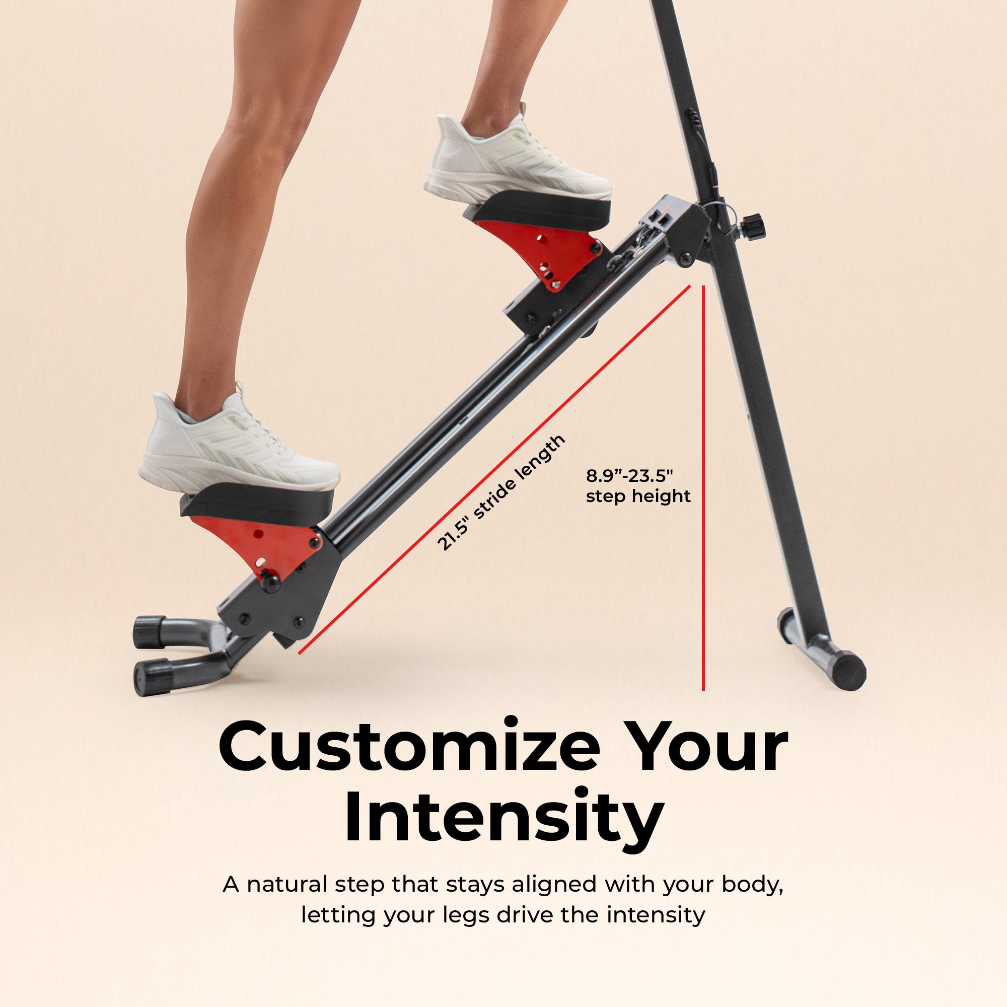 Total-Body Vertical Climber Exercise Machine | Sunny Health & Fitness